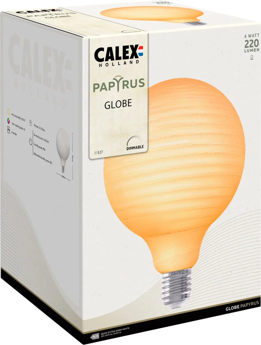 Calex Papyrus Avesta LED Lamp E27 - 4W - 1800K - Amber