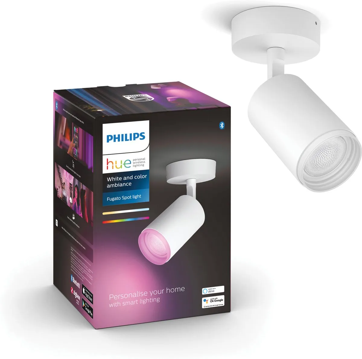Philips Hue Fugato Opbouwspot RGBW - 1 Stuk