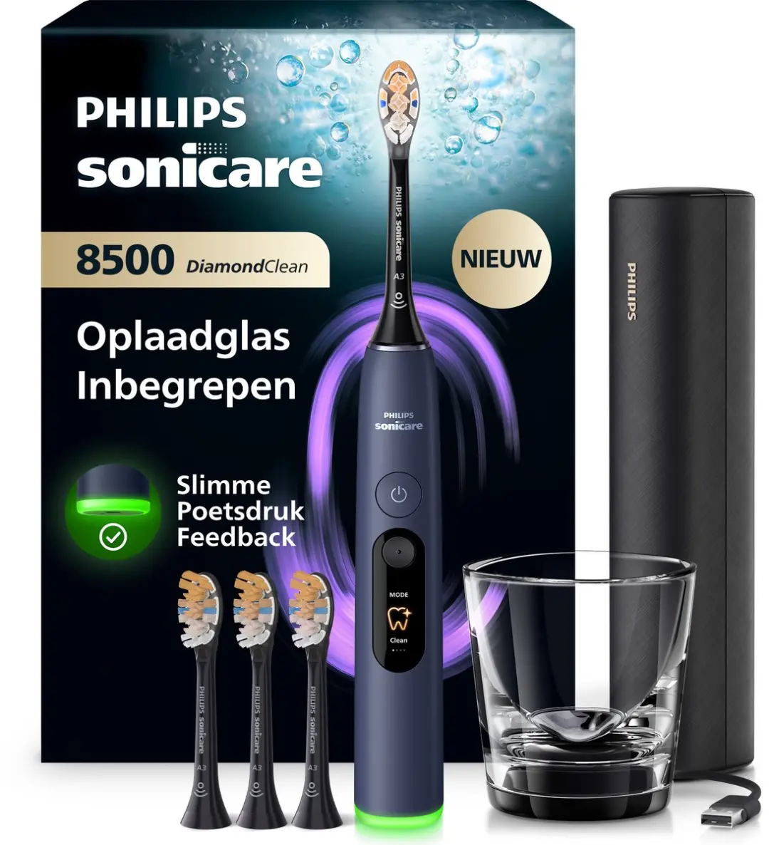 Philips Sonicare DiamondClean 8500 HX8515/13 Elektrische Tandenborstel
