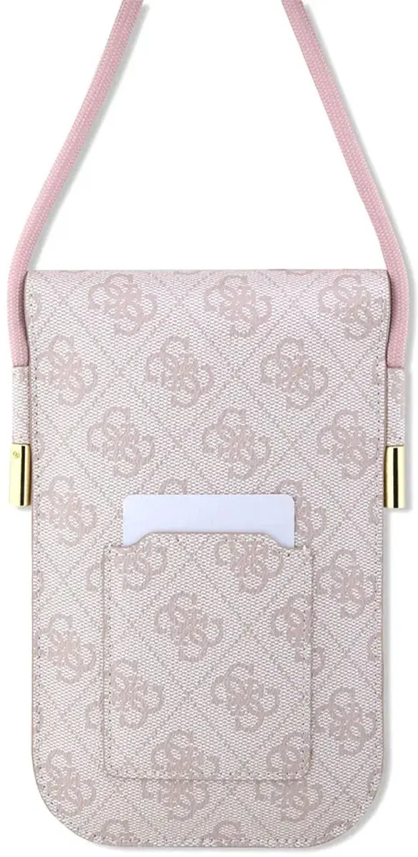 Guess 4G Vintage Script Logo Tas 3666339127688 - Roze