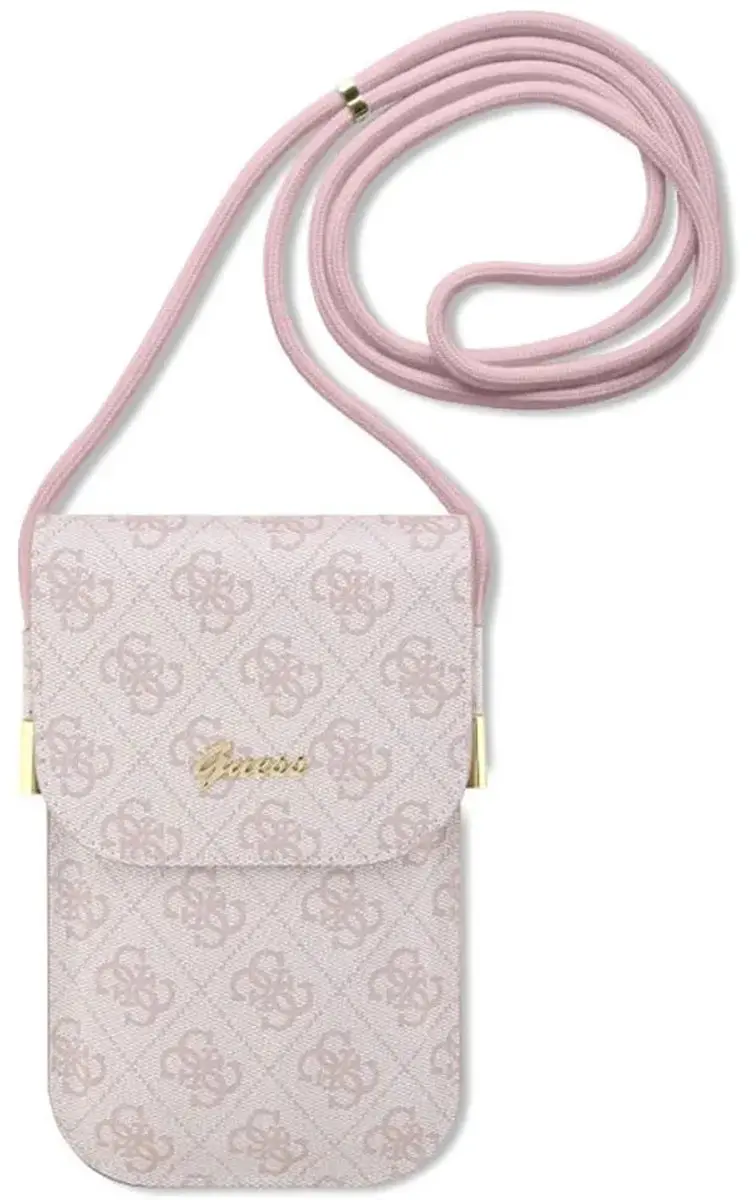 Guess 4G Vintage Script Logo Tas 3666339127688 - Roze