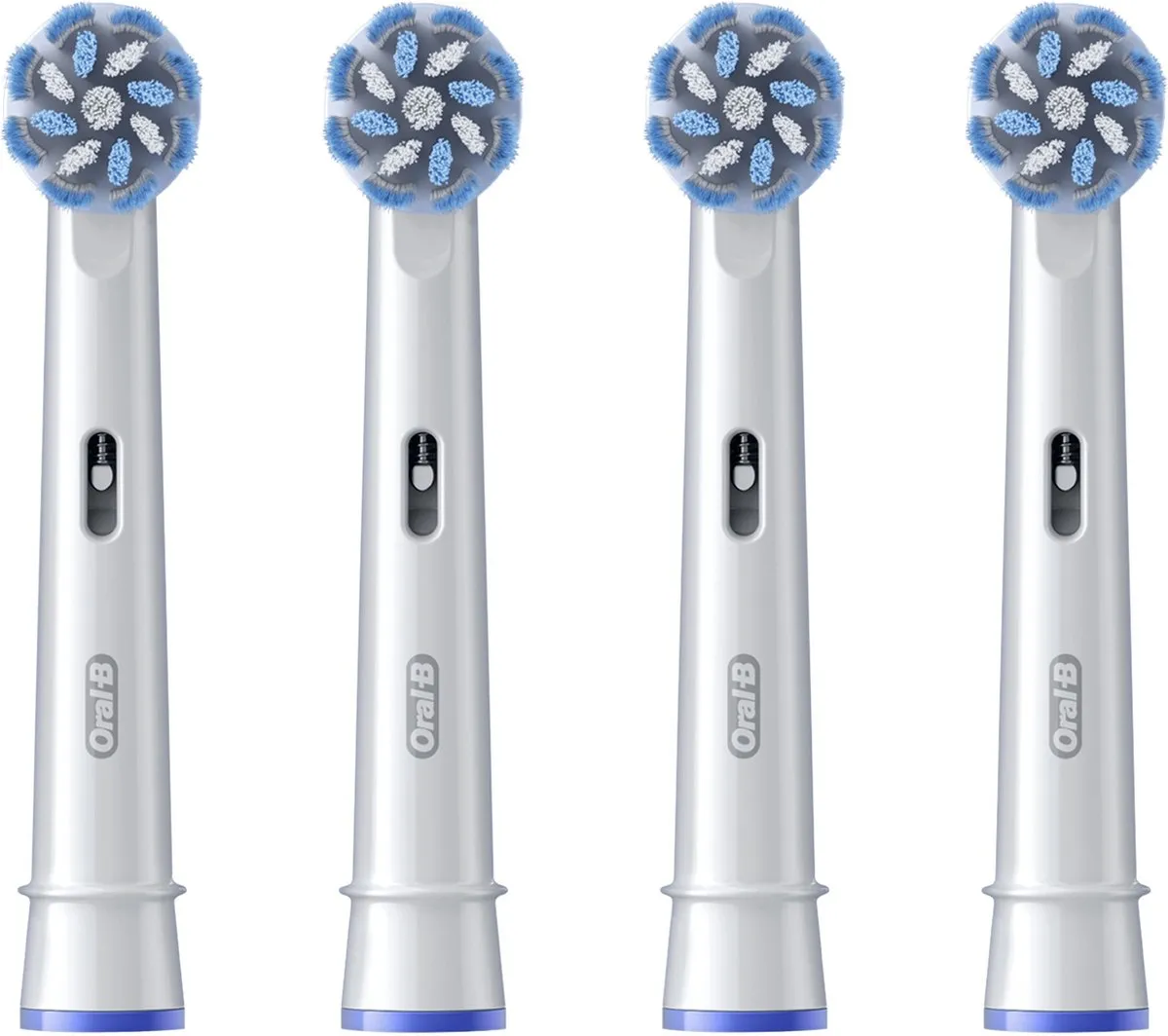 Oral-B Sensitive Clean Opzetborstels 4 Stuks - Wit
