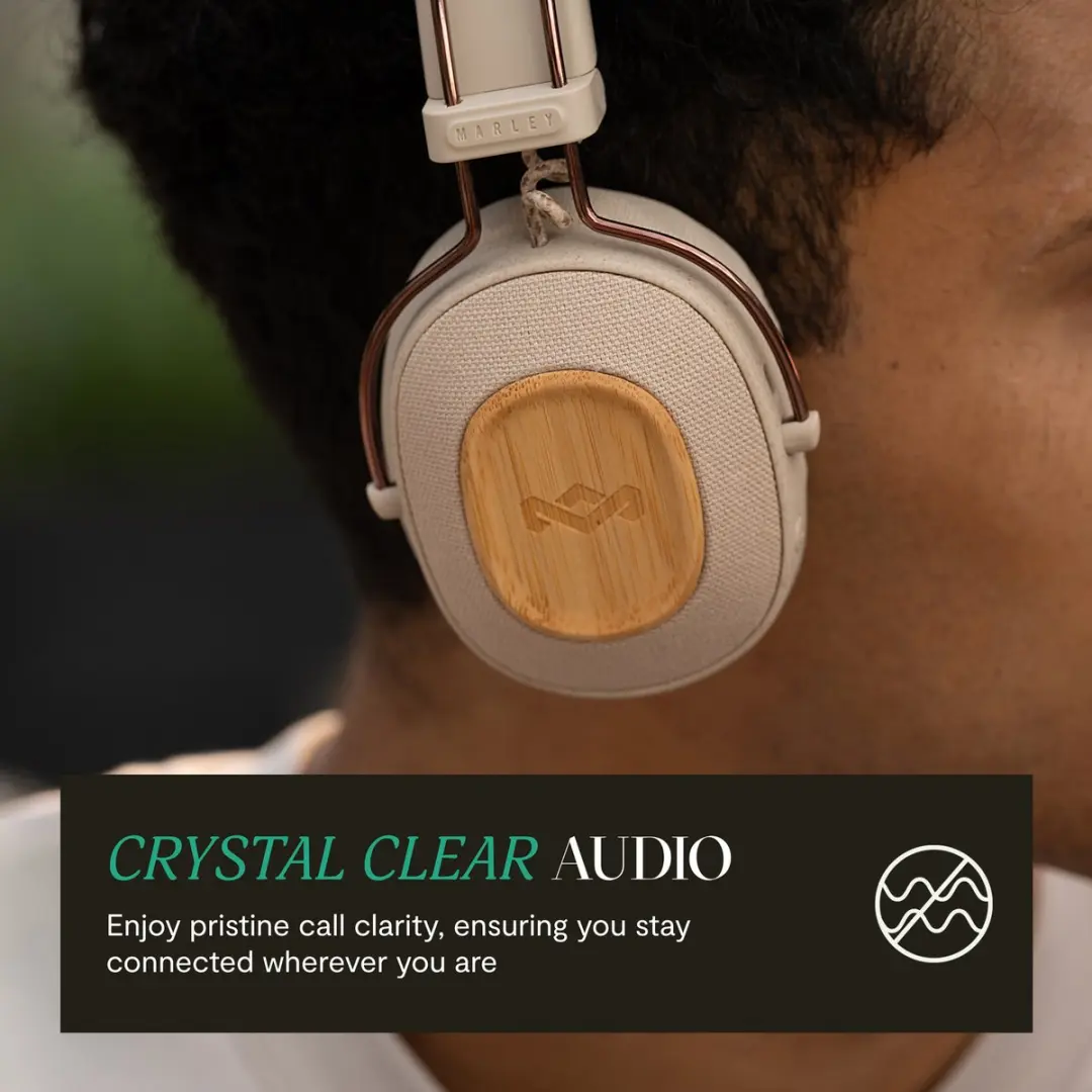 House of Marley Positive Vibration Riddim EM-JH135-CE Bluetooth Koptelefoon - 50 uur - Cream