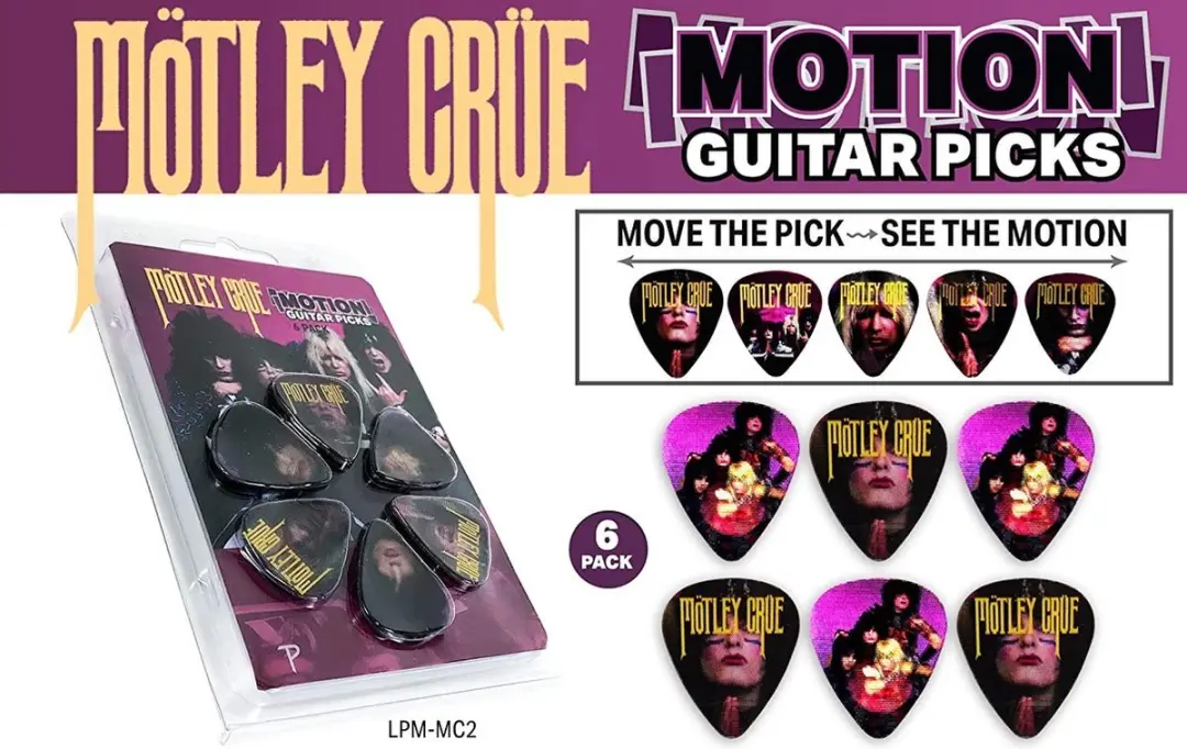 Perris Mötley Crüe Plectrum Medium 0.71mm - 6 Stuks