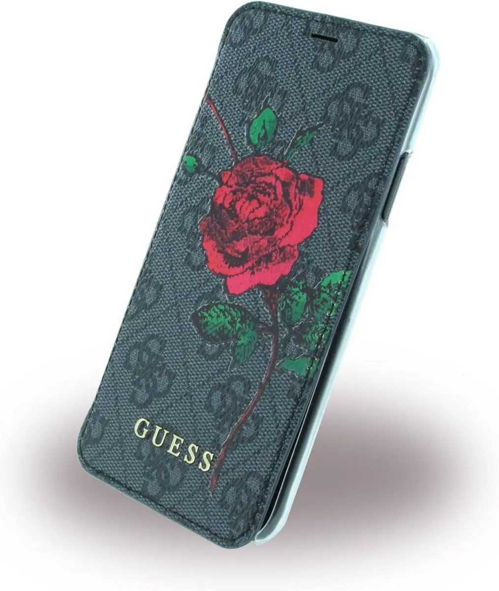 GUESS Los Angeles Hoesje iPhone X/Xs - 2 Stuks - Grijs/Multicolor