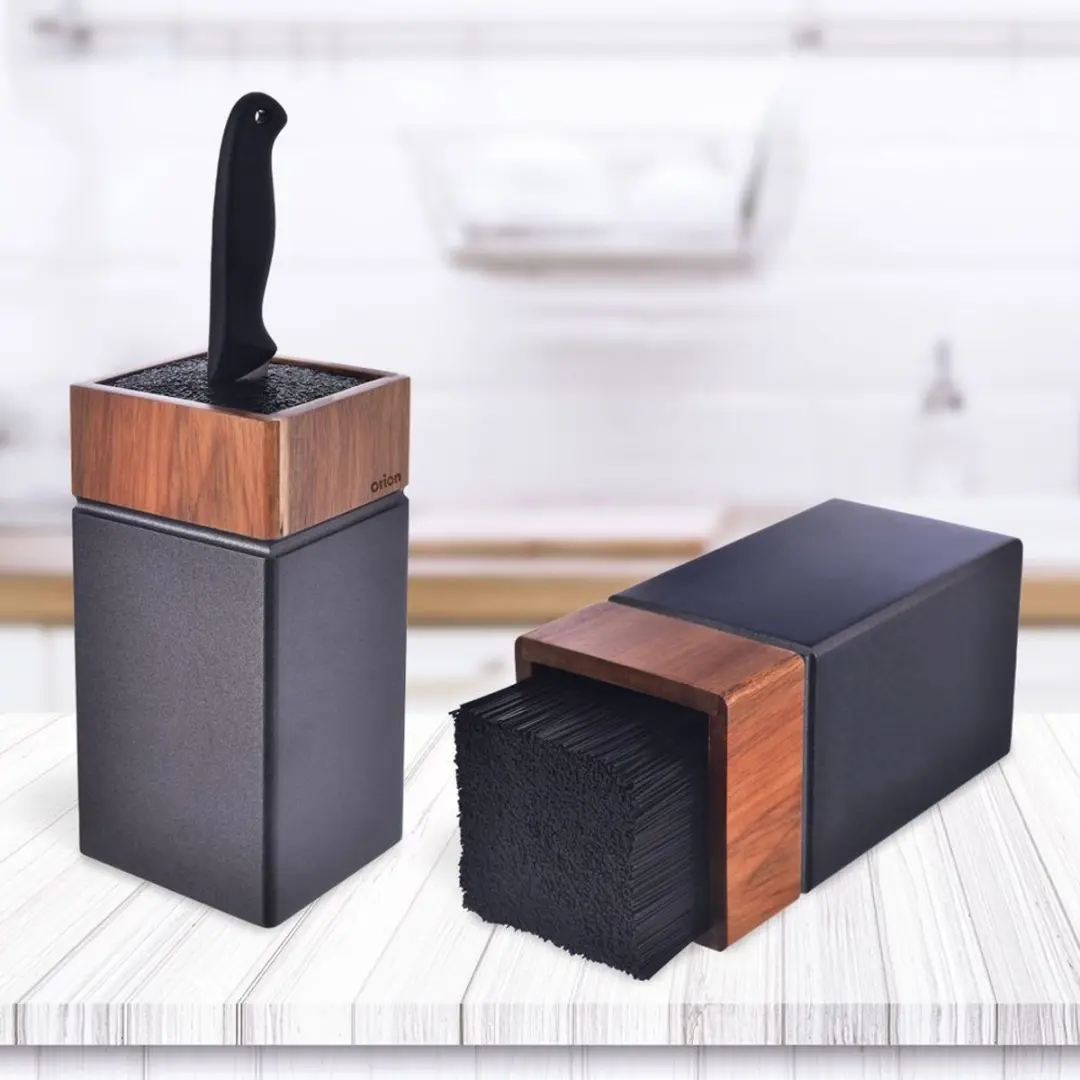 Orion WOODEN Houten Messenhouder Acacia - 1 Stuk