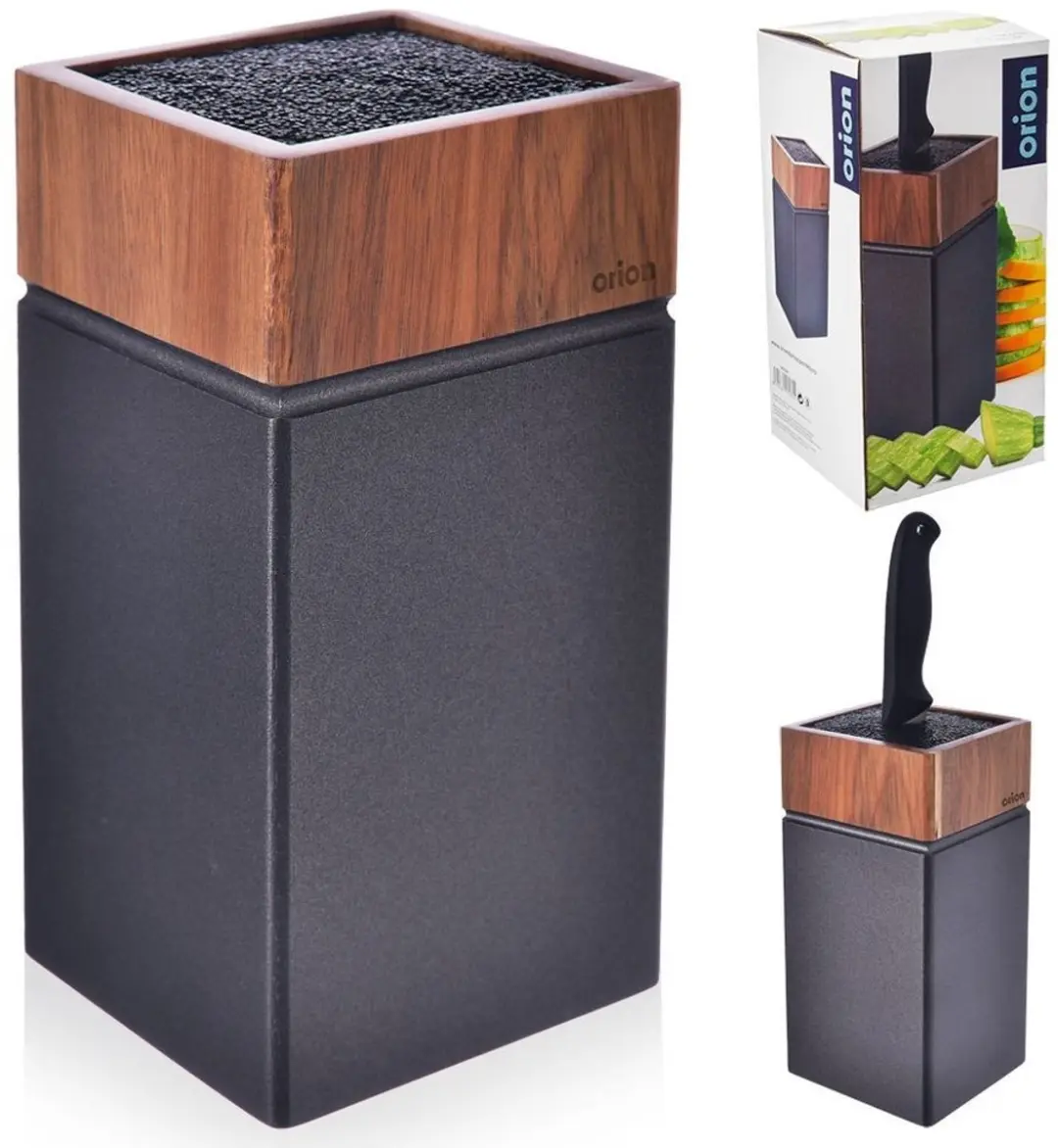 Orion WOODEN Houten Messenhouder Acacia - 1 Stuk