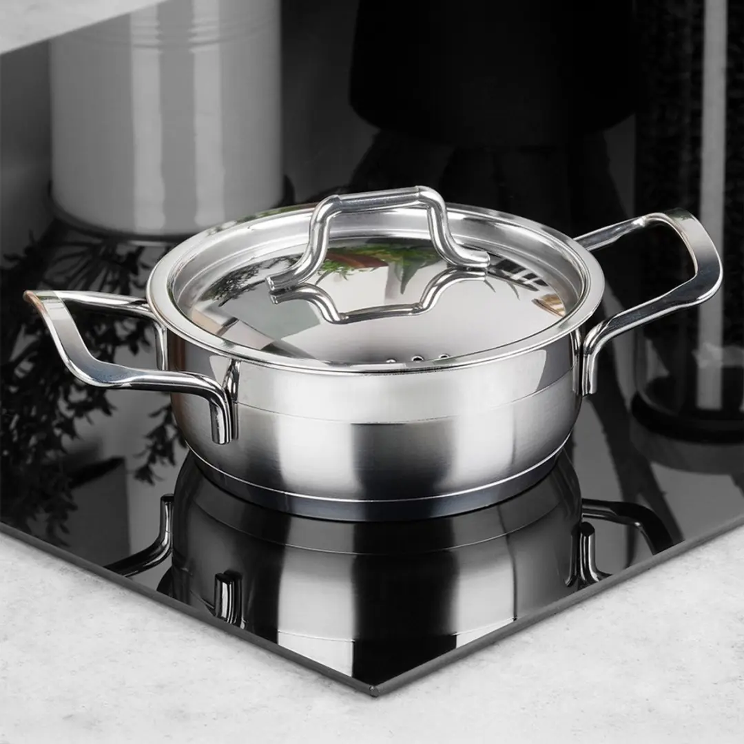 Orion Anett Serie Roestvrijstalen Pan 14cm - 700ml - Zilver