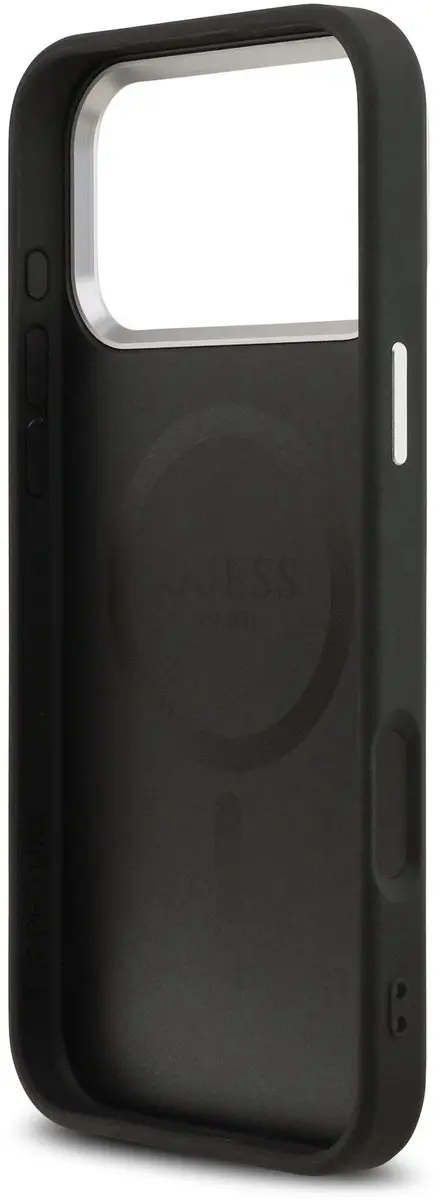 GUESS Triangle Logo iPhone 17 Pro Max Hoesje - MagSafe - Zwart