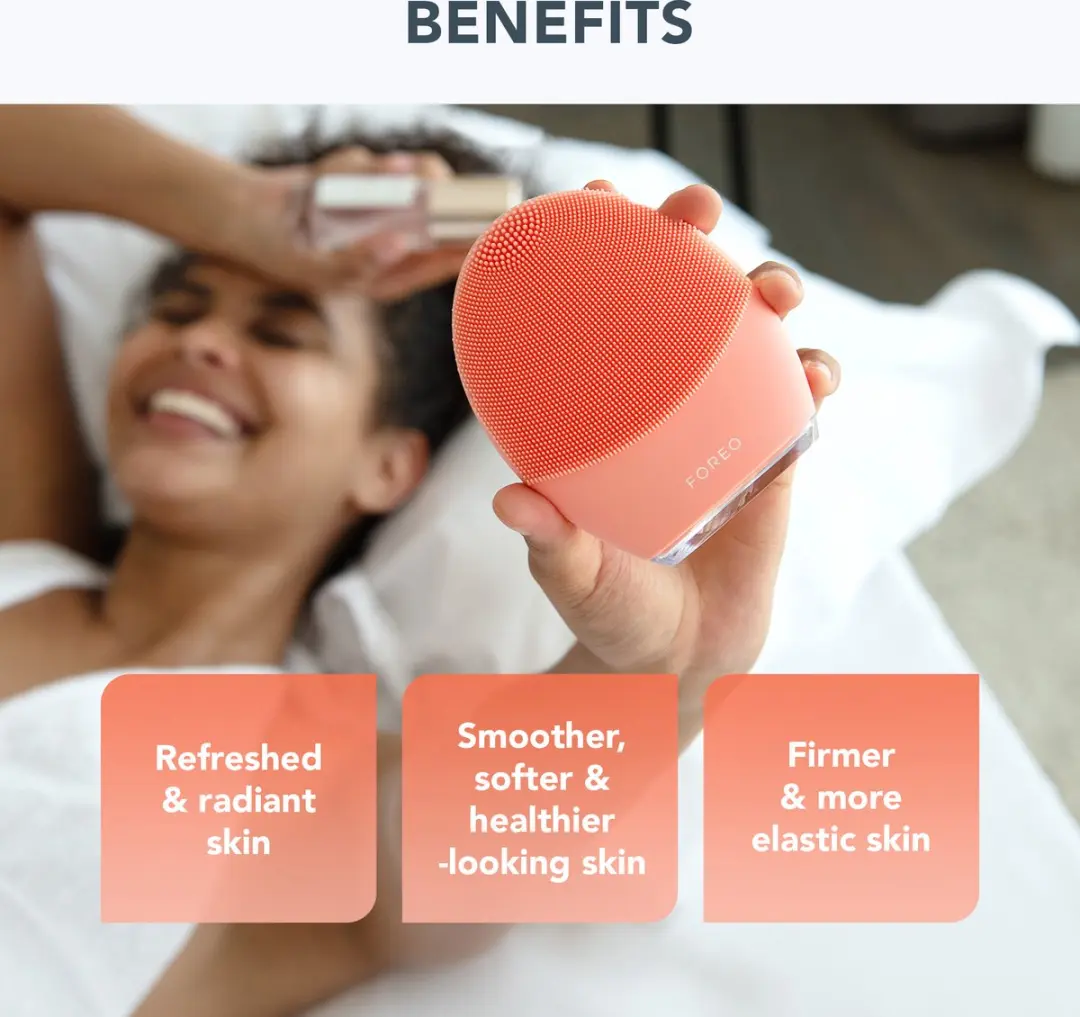 FOREO Clean Balance LUNA 4 Bundel - Peach - 16 Snelheden - afbeelding 6 van 6
