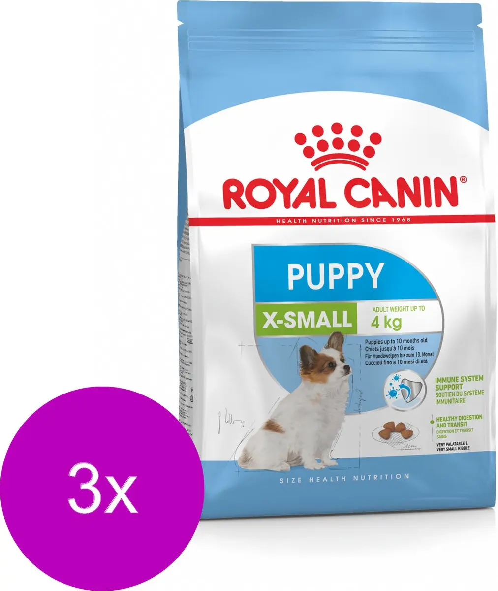 Royal Canin X-Small Puppy Hondenvoer - 3x1,5kg