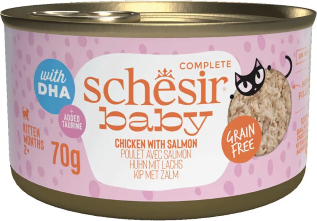 Schesir Baby Kitten Bouillon Kip & Zalm
