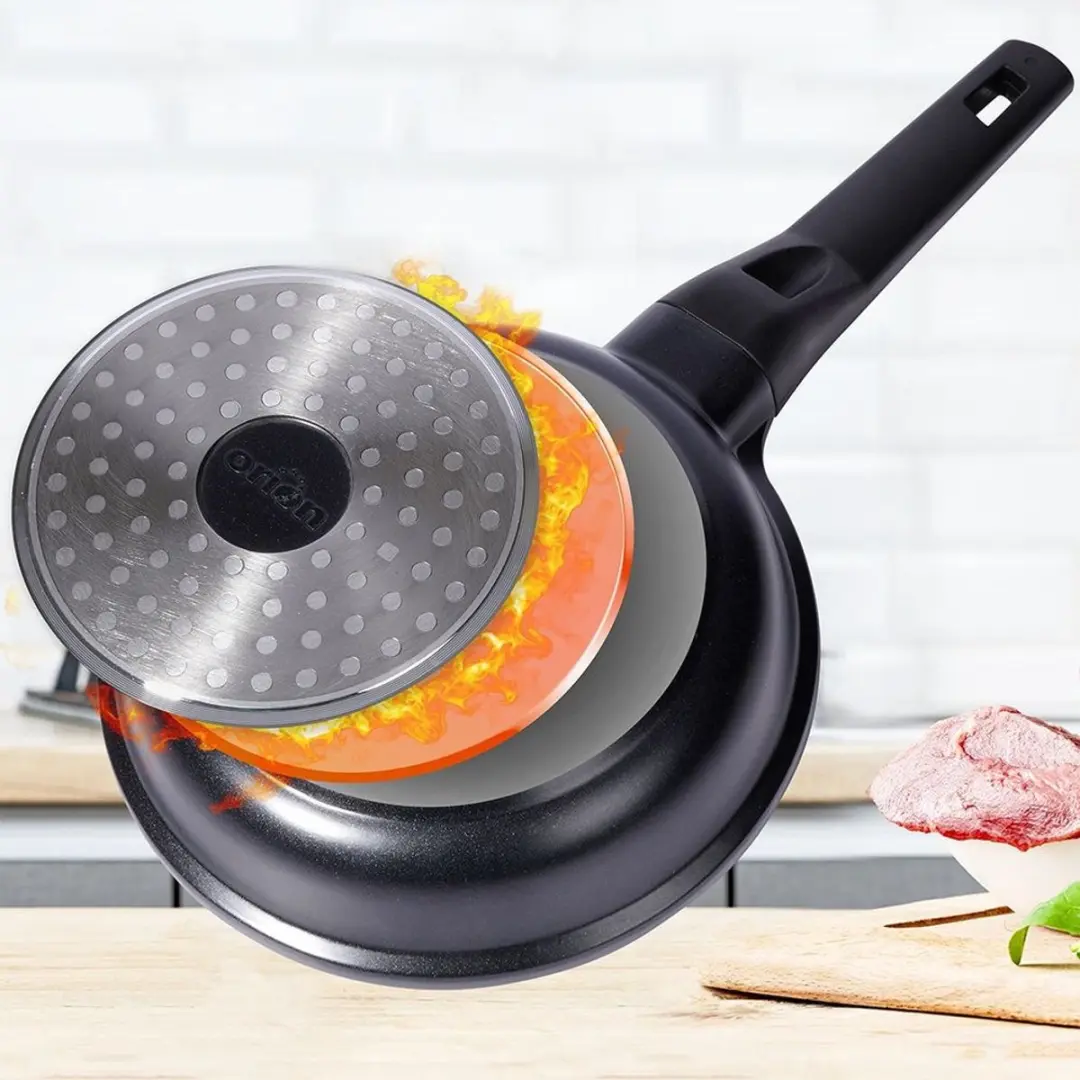 Orion Grande Granieten Koekenpan 18cm - Inductie - Zwart