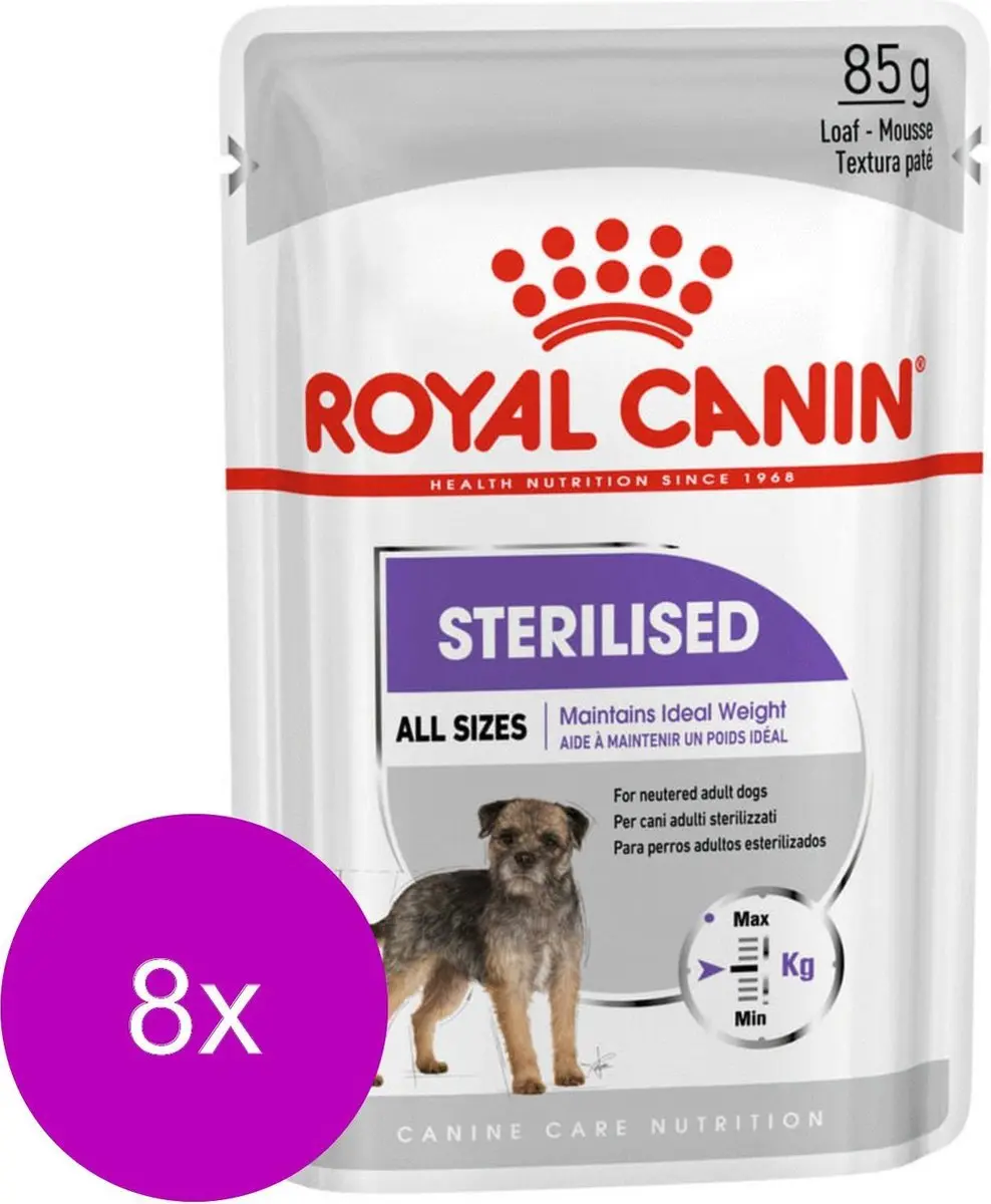 Royal Canin CCN Sterilised Hondenvoer - 8x2x85g