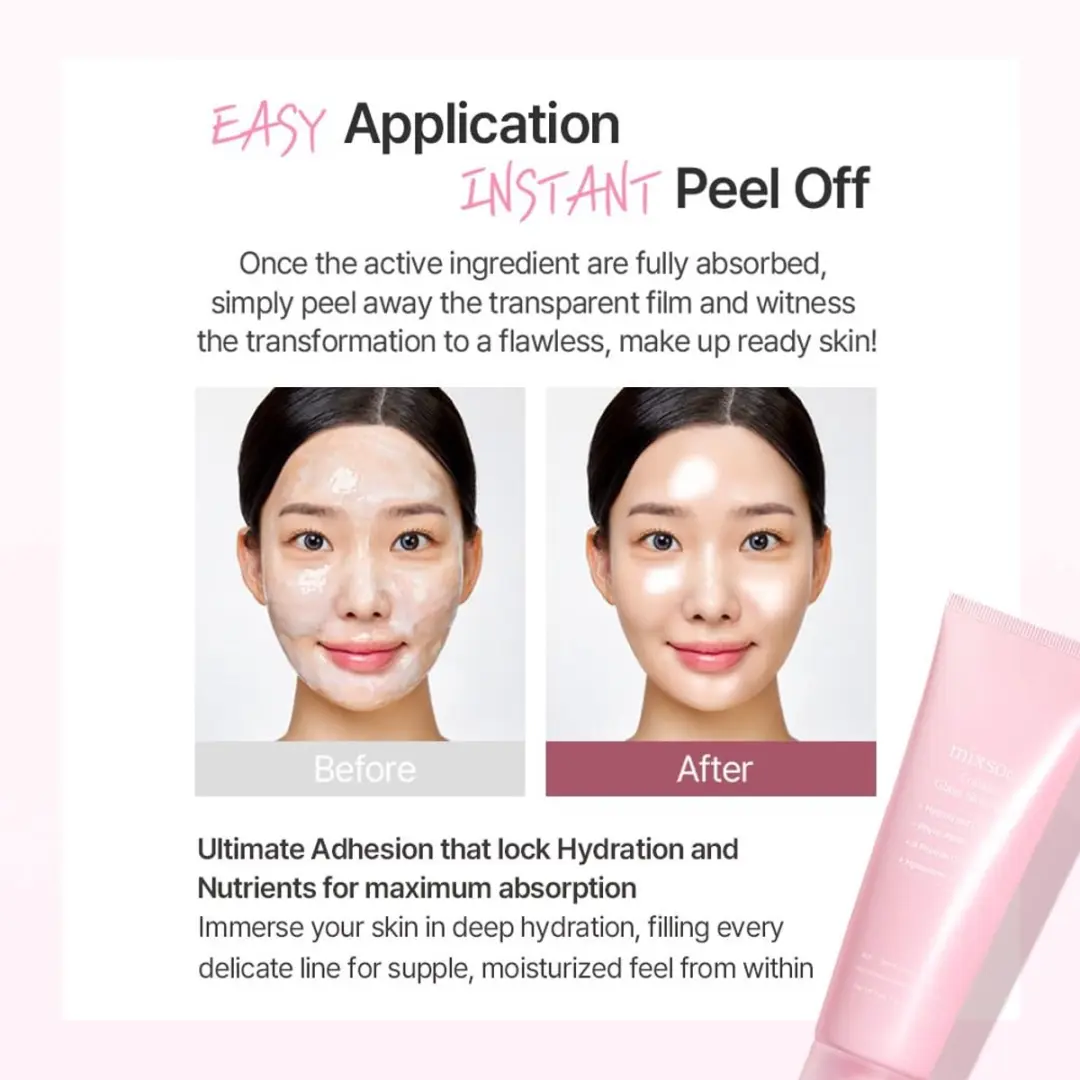 Mixsoon Collagen Glass Skin Mask 80ml - Roze