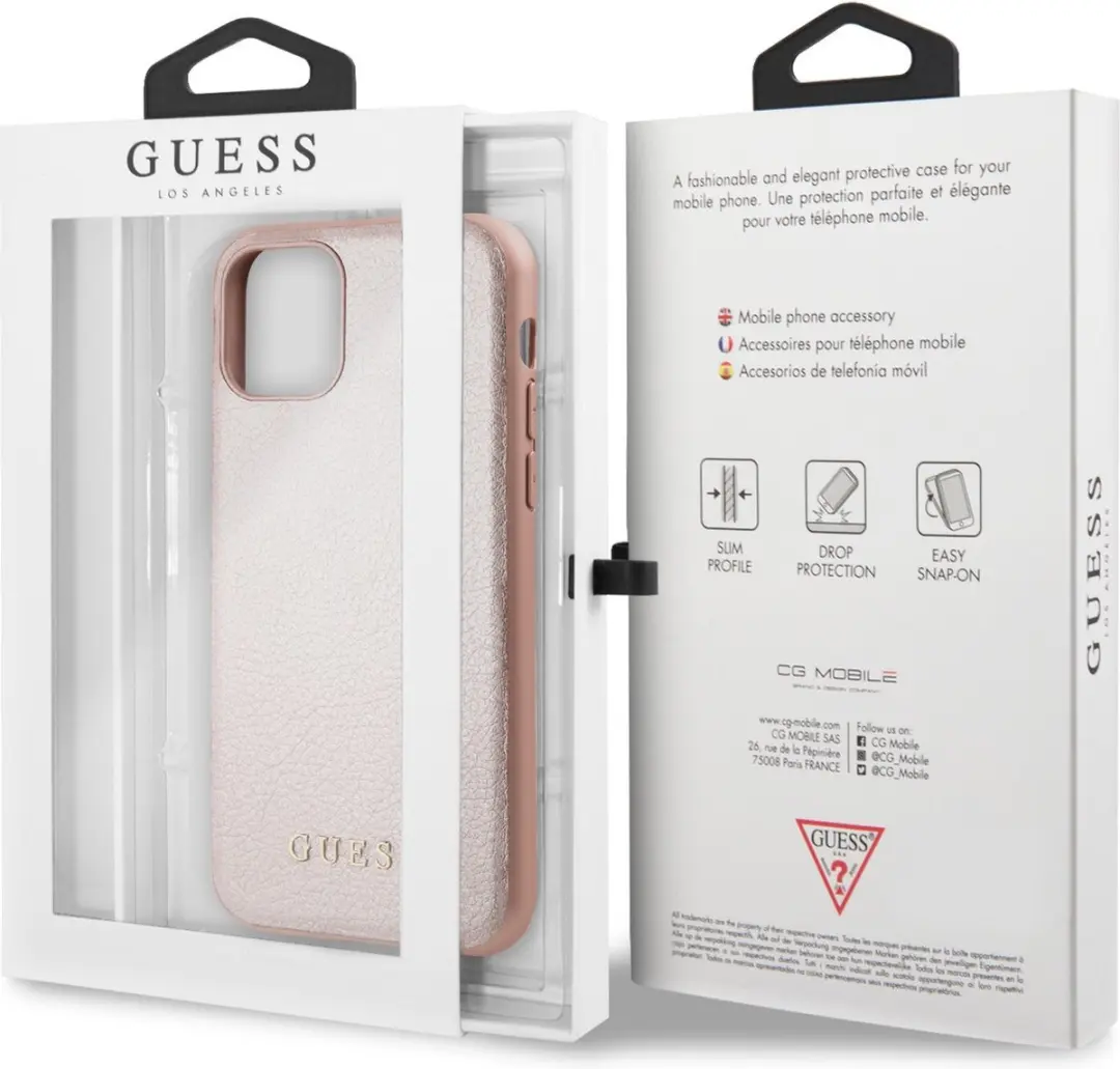 GUESS Backcase Hoesje iPhone 11 - Rose Goud
