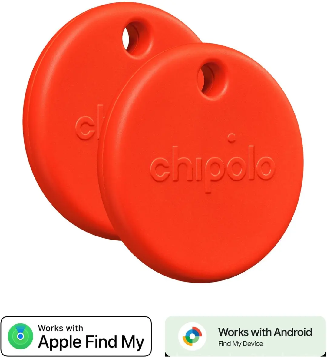 Chipolo POP 2-Pack Bluetooth Tracker - Rood
