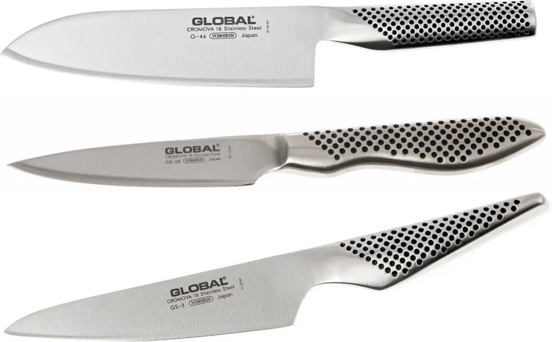 Global G-46338 Messenset 3-delig - Zilver RVS