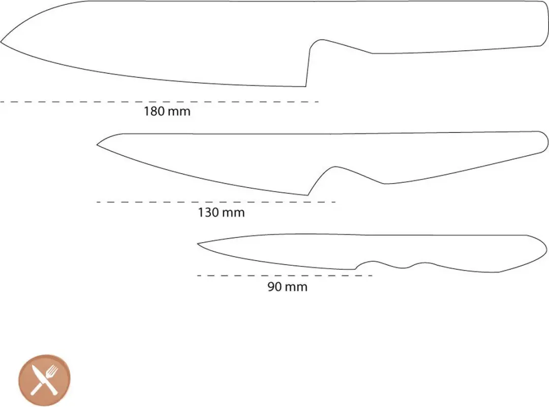 Global G-46338 Messenset 3-delig - Zilver RVS - afbeelding 6 van 6