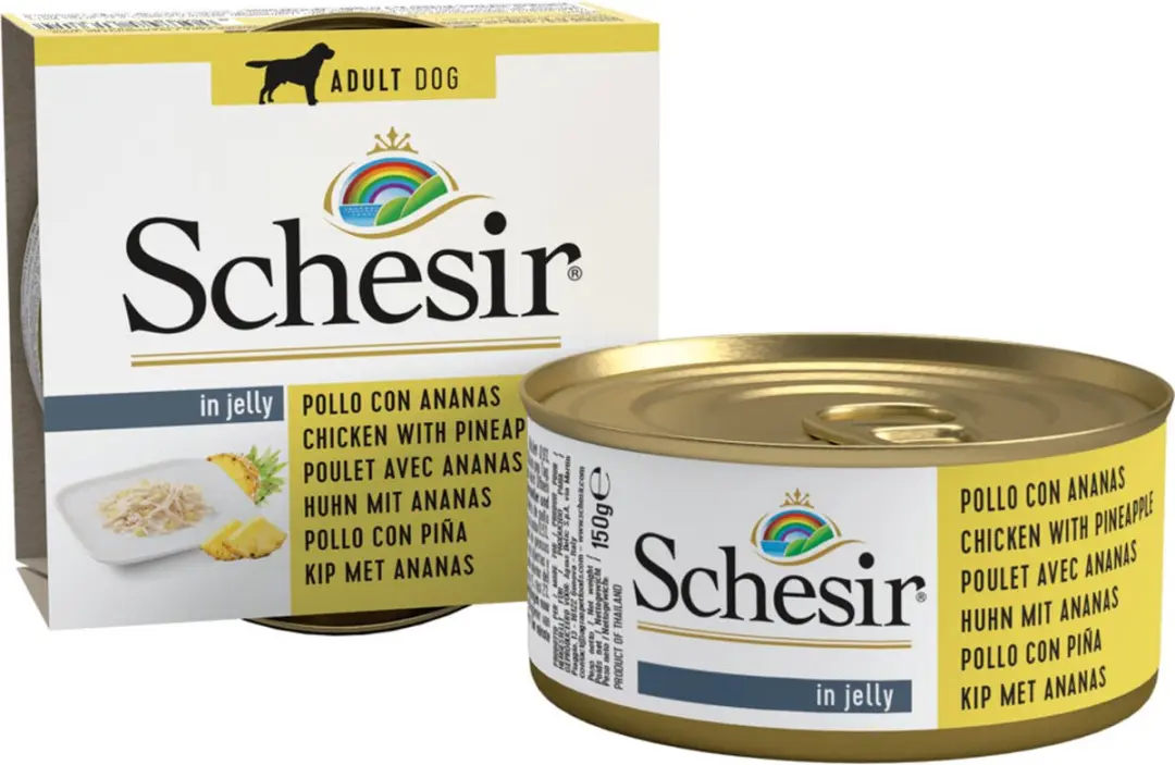 Schesir Hondenvoer Kip - Ananas 150g - 10 Stuks