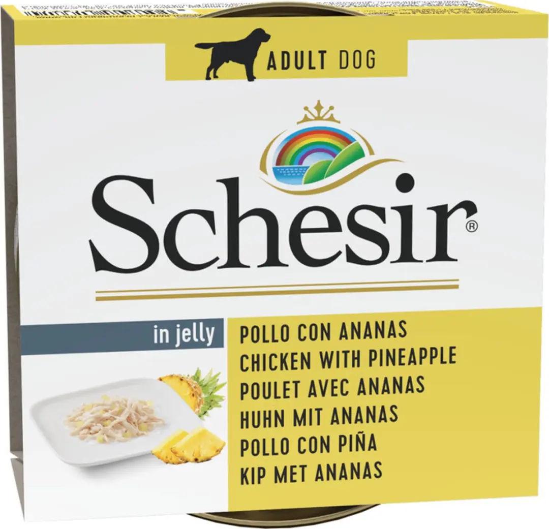 Schesir Hondenvoer Kip - Ananas 150g - 10 Stuks