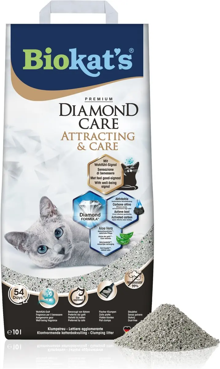 Biokat's Diamond Care Klontvormende Kattenbakvulling 10L