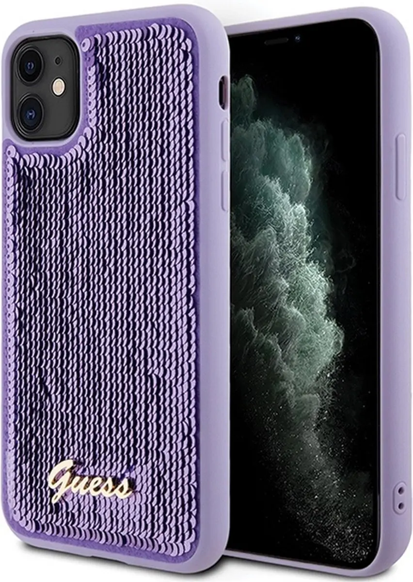 GUESS Sequins Back Case Paars
