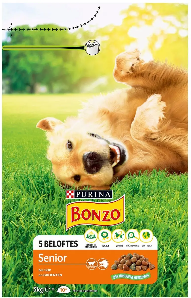 Bonzo Senior Kip Hondenvoer 3kg