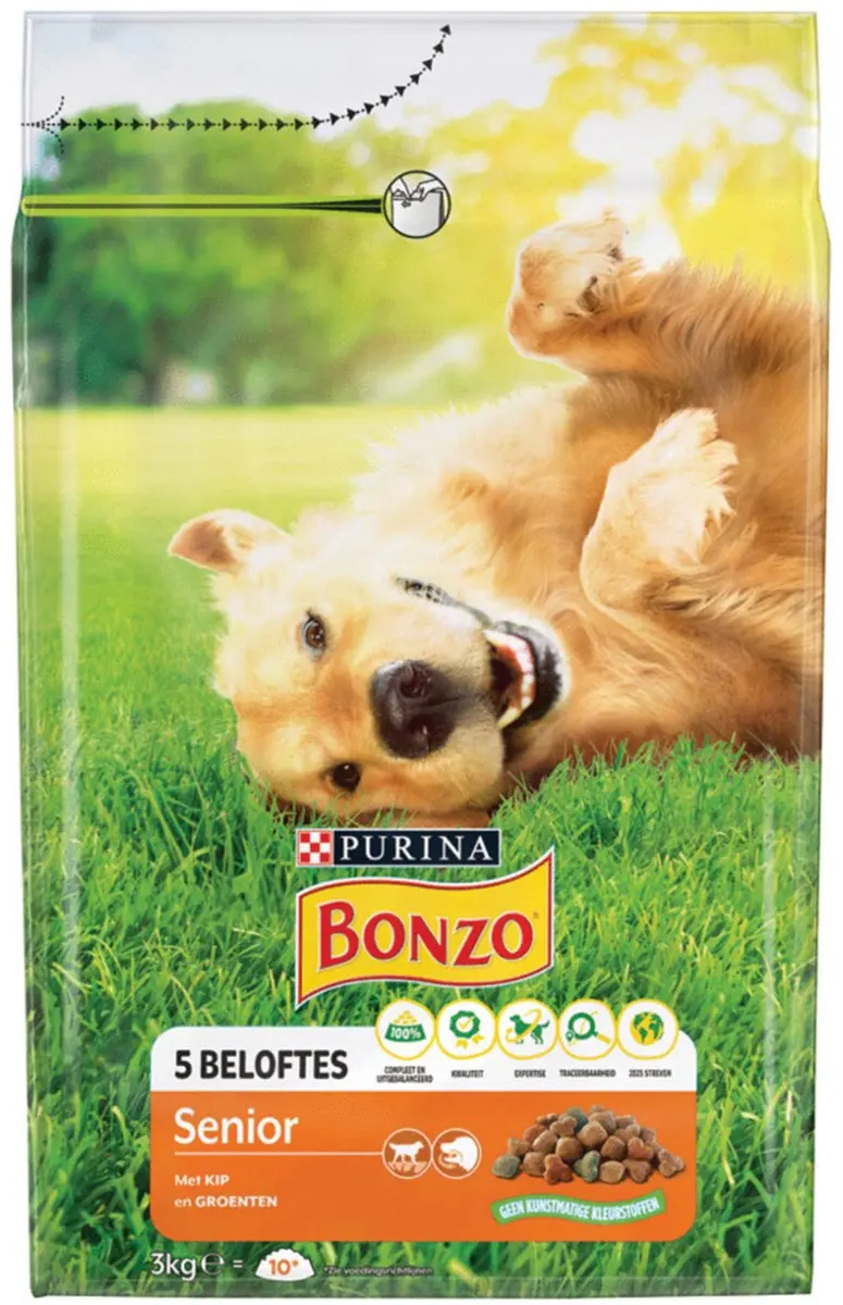 Bonzo Senior Kip Hondenvoer 3kg