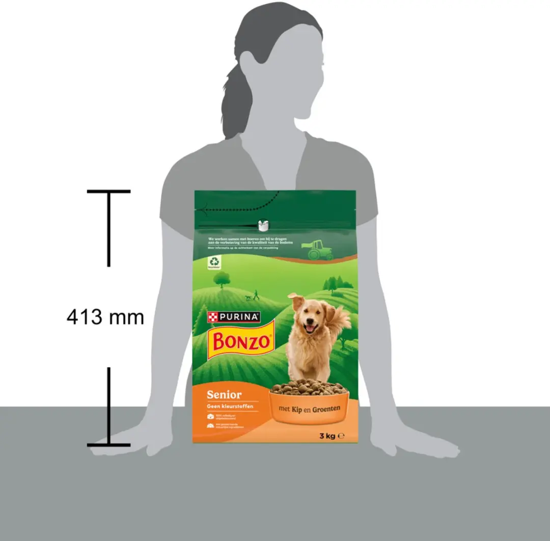 Bonzo Senior Kip Hondenvoer 3kg