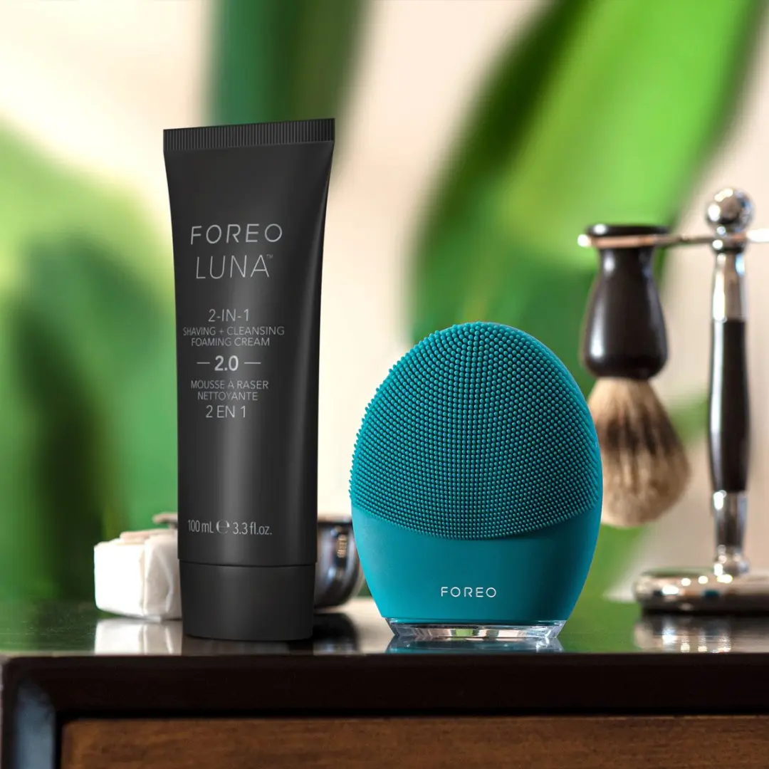FOREO LUNA 4 MEN Gezichtsborstel - 16 snelheden - Teal