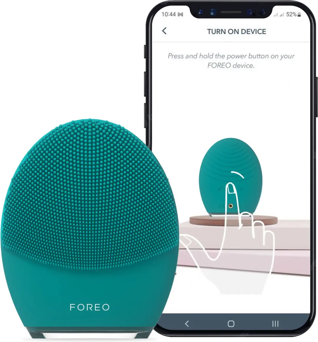 FOREO LUNA 4 MEN Gezichtsborstel - 16 snelheden - Teal