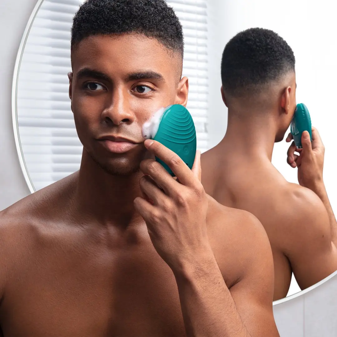 FOREO LUNA 4 MEN Gezichtsborstel - 16 snelheden - Teal - afbeelding 6 van 6