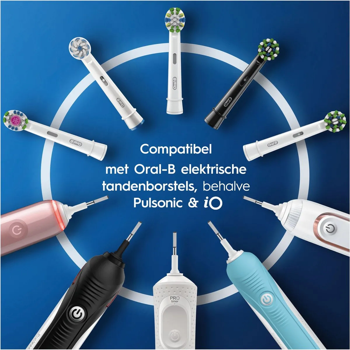 Oral-B 3D White Opzetborstels - 8 Stuks