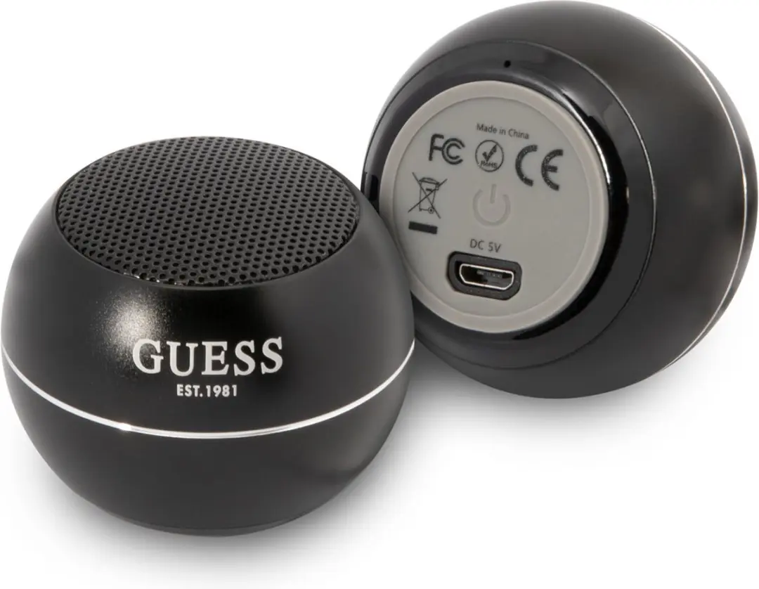 GUESS Mini Bluetooth Speaker 3666339051372 - Zwart