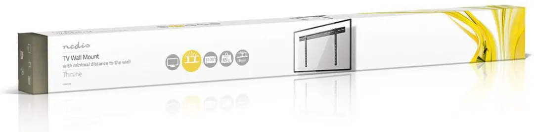 Nedis TVWM3050 Vaste TV-Muurbeugel - 37-70" - 65kg - Zwart