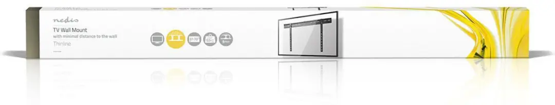 Nedis TVWM3050 Vaste TV-Muurbeugel - 37-70" - 65kg - Zwart