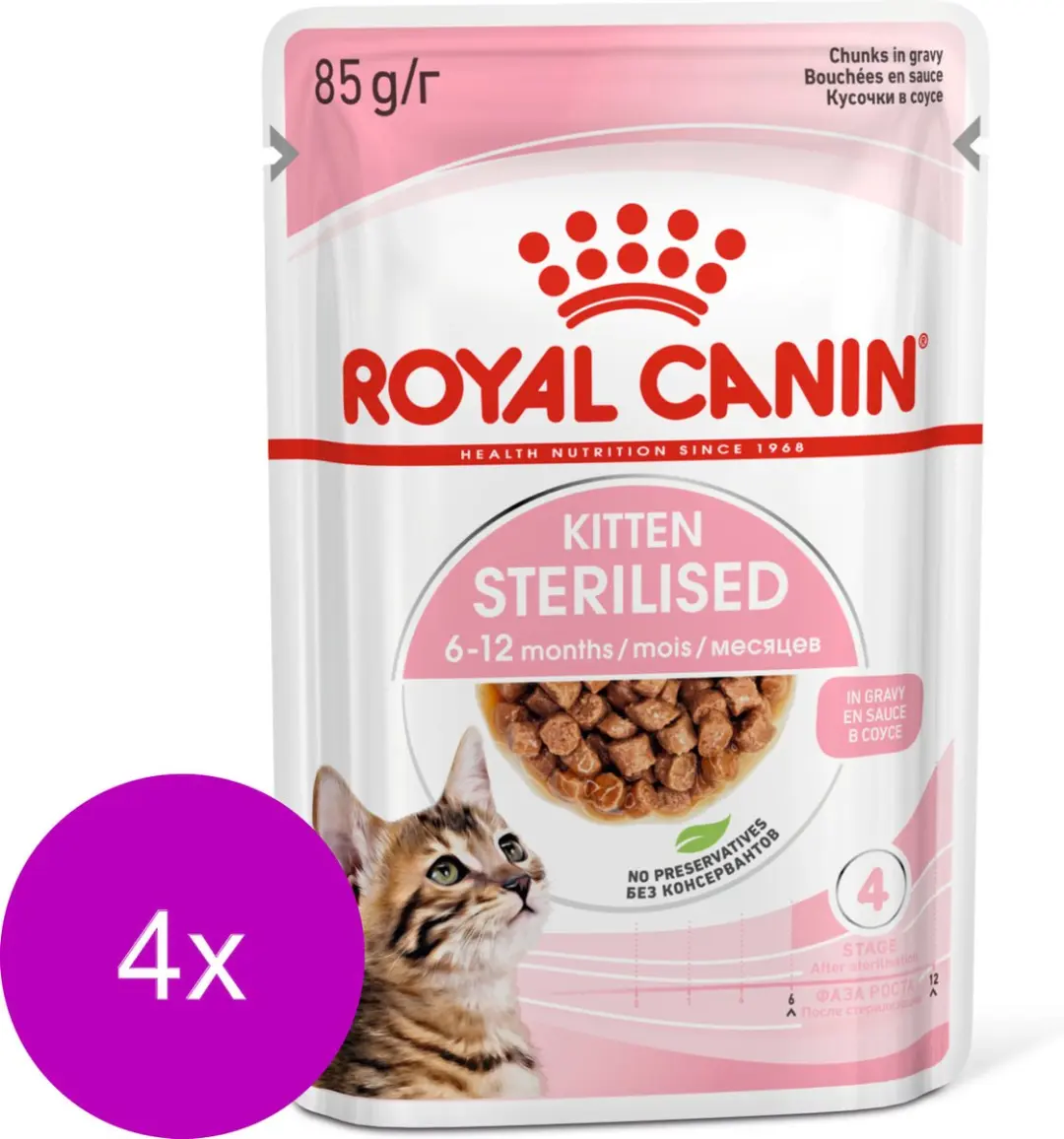 Royal Canin Kitten Sterilised Gravy Kattenvoer - 48 Stuks