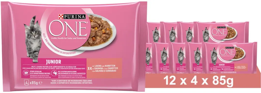 Purina ONE Junior Natvoer Zalm & Wortelen