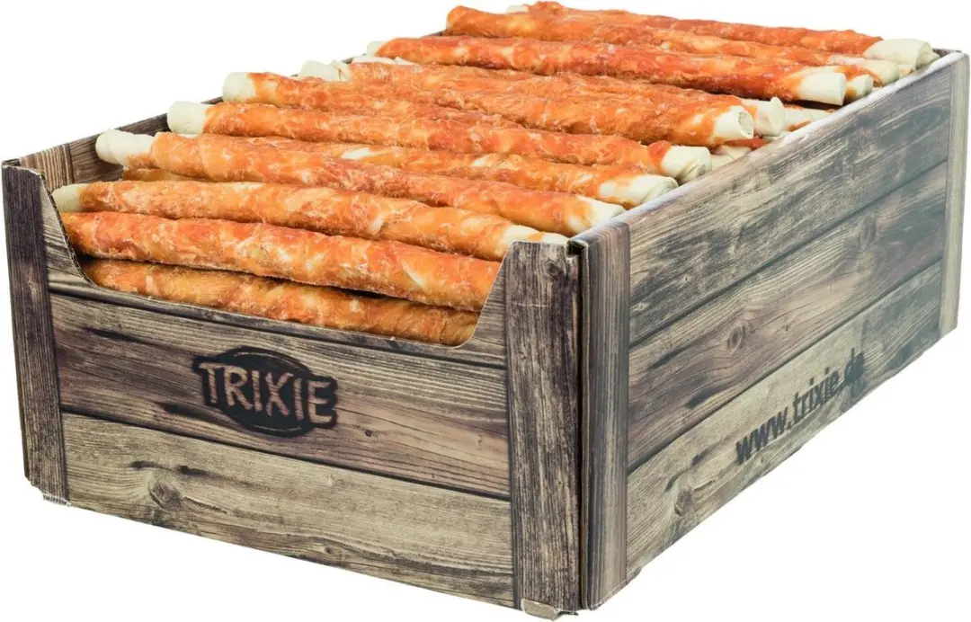 Trixie Denta Fun Chicken Chewing Rolls - 100 Stuks