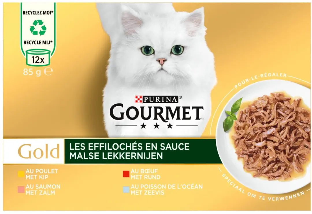 Gourmet Gold Kattenvoer Malse Lekkernijen Multipack 12x85g