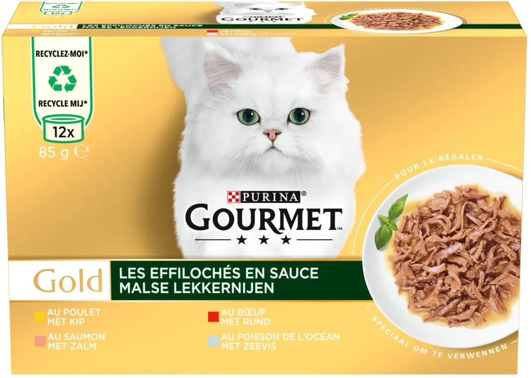 Gourmet Gold Kattenvoer Malse Lekkernijen Multipack 12x85g
