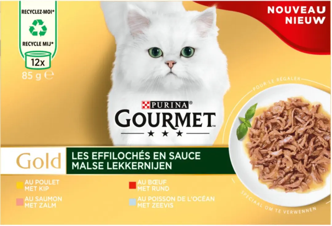 Gourmet Gold Kattenvoer Malse Lekkernijen Multipack 12x85g