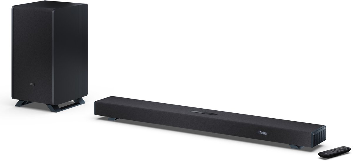 Sharp HT-SBW53121 - 3.1.2 soundbar - 550W - draadloze subwoofer - Dolby Atmos - bluetooth - Q-series - zwart