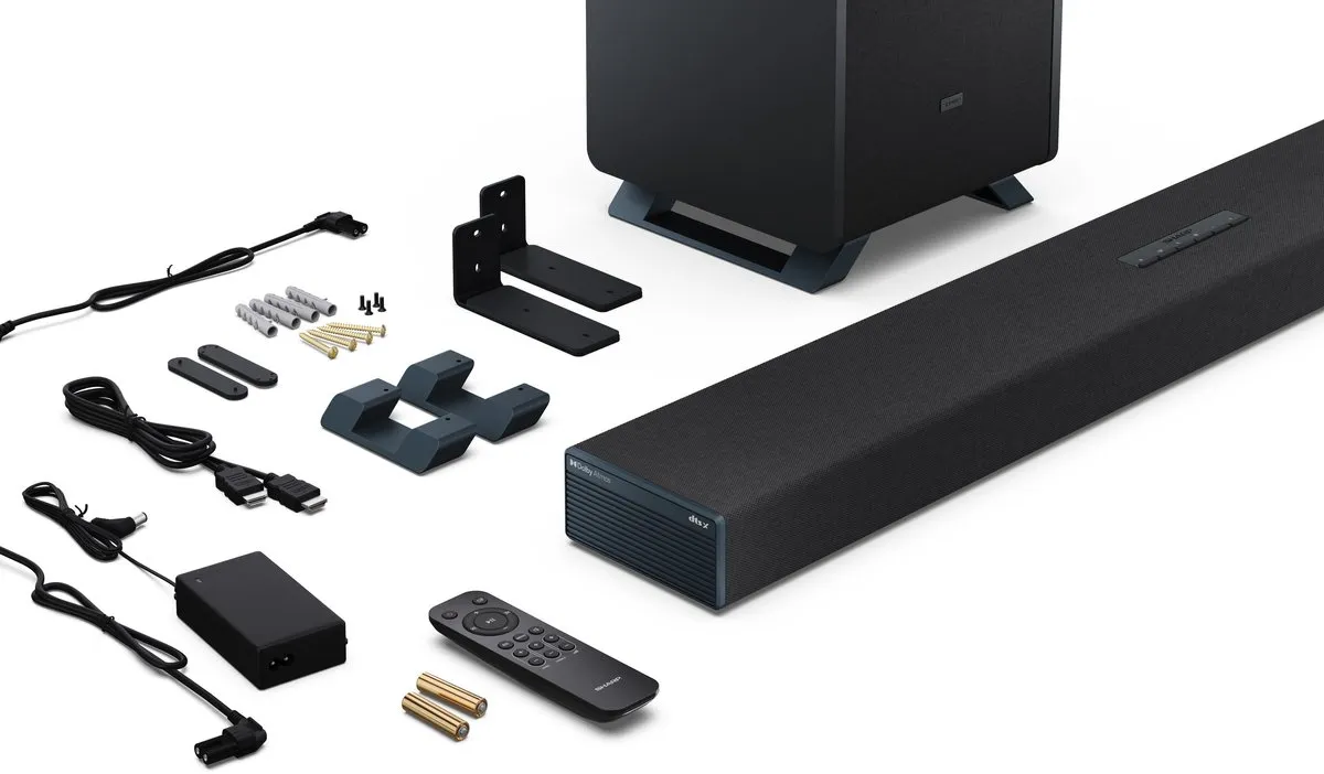 Sharp Q-Series HT-SBW53121BK Soundbar - 550W - Dolby Atmos - Zwart - afbeelding 6 van 6