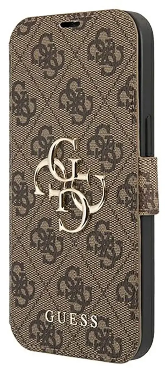 GUESS iPhone 13 Pro Bookcase Hoesje 7677 - Bruin
