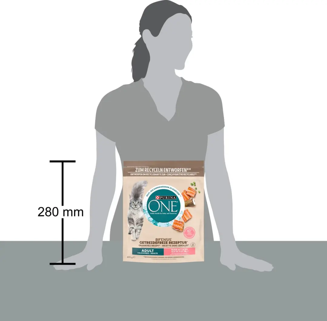 Purina ONE Graanvrij Adult Kattenbrokjes Zalm - 3,6kg