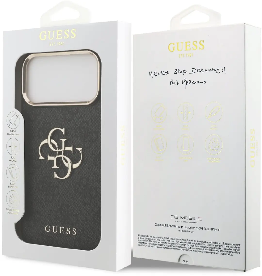 Guess iPhone 17 Pro Max Back Cover 13783 - Zwart