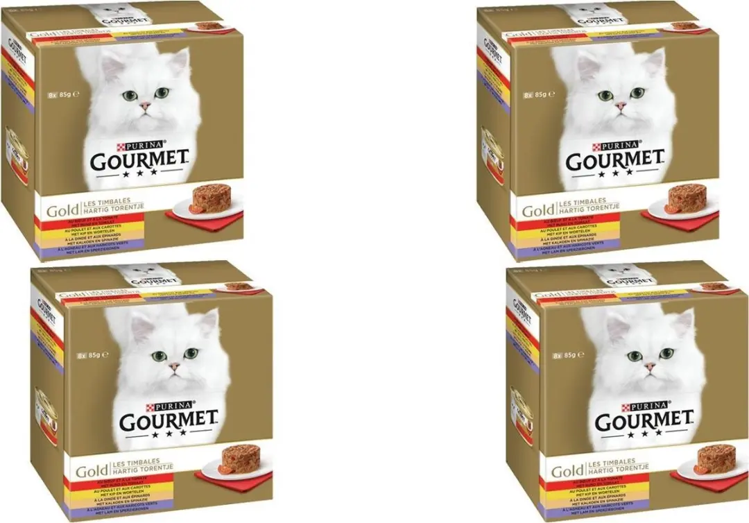 Gourmet Gold Hartig Torentje Kattenvoer - 32 Stuks