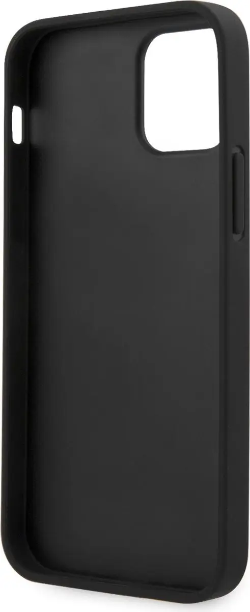GUESS Logo Stripe Backcase iPhone 12 Pro Max - Grijs